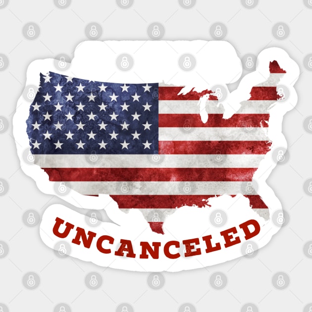 America Uncanceled Sticker by starnish